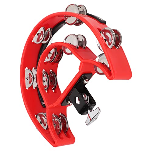 Hand Tambourin Doppelreihe Metall Jingles Handheld Percussion Instrument für Kinder Hand Tambourinedouble Row Tambourinemeta zu Ihrem Anderen Anbieter von Acouto