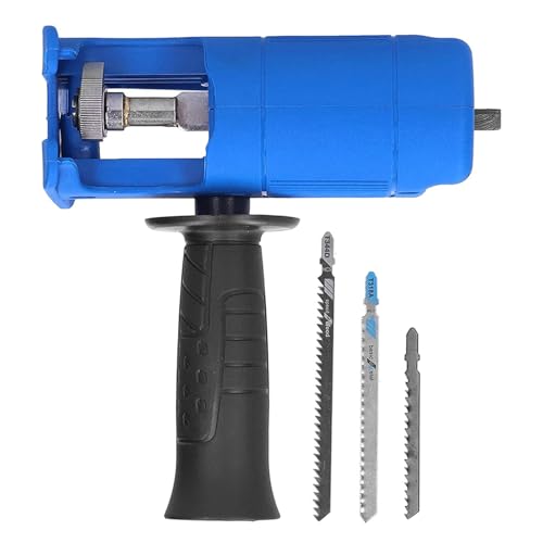 Huwing Saw AD Huwing Saw Adapter Electric Bohrer Modified Sägeaufsatz Elektrischer Bohrer Zum Hinweis -Sägen -Konverter mit Sägen Ersatz Schneidwerkzeug für Holz / (2 Set Blades) von Acouto
