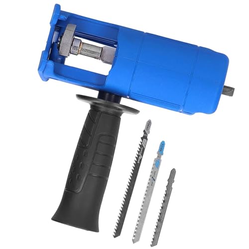 Huwing Saw AD Huwing Saw Adapter Electric Bohrer Modified Sägeaufsatz Elektrischer Bohrer Zum Hinweis -Sägen -Konverter mit Sägen Ersatz Schneidwerkzeug für Holz / (4 Set Blades) von Acouto