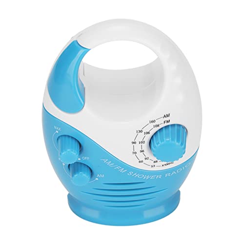 Radios, Tragbares AM FM-Radio, Tragbarer Hakentyp, Wasserdicht, Broadcast-Musik, Dusche, Lautsprecher, Radio, Blau Radios, Tragbares AM FM-Radio, Tragbarer Hakentyp, Wasserdicht, Broadcast-Musik, Dusche, Lautsprecher, Radio, Blau von Acouto