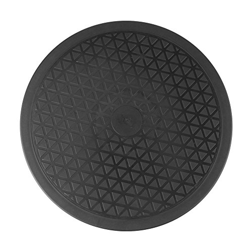 Schwarzer Drehteller 360° 10'' Drehbare Plattform Drehteller Drehbarer Sockelständer für Fernseher Hot Plateaunant Schwarz von Acouto