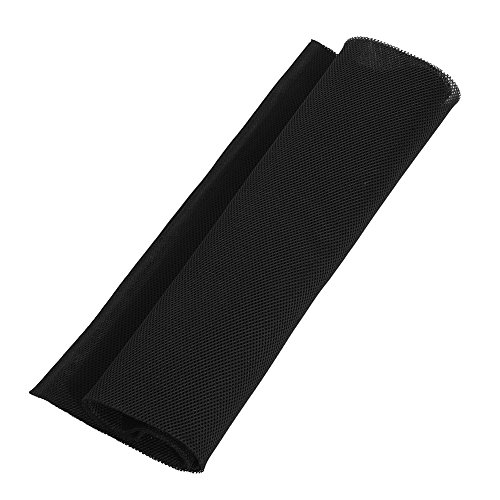 Spaker Schutztuch, 1,4 M X 0,5 M Stoff-Schutztuch, Abdeckung, Stereo-o-Lautsprecher, Mesh-Grilltuch (Schwarz) von Acouto