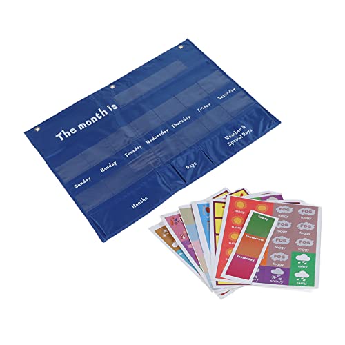 Wöchentliche Kalen mit Wettertaschen -Lerndiagramm für Klassenzimmer Home T für Klassenzimmer Home Weekly Kalenderwöchentliche Kalender mit Wetterklassenraum Weekly Kalenderkarte von Acouto
