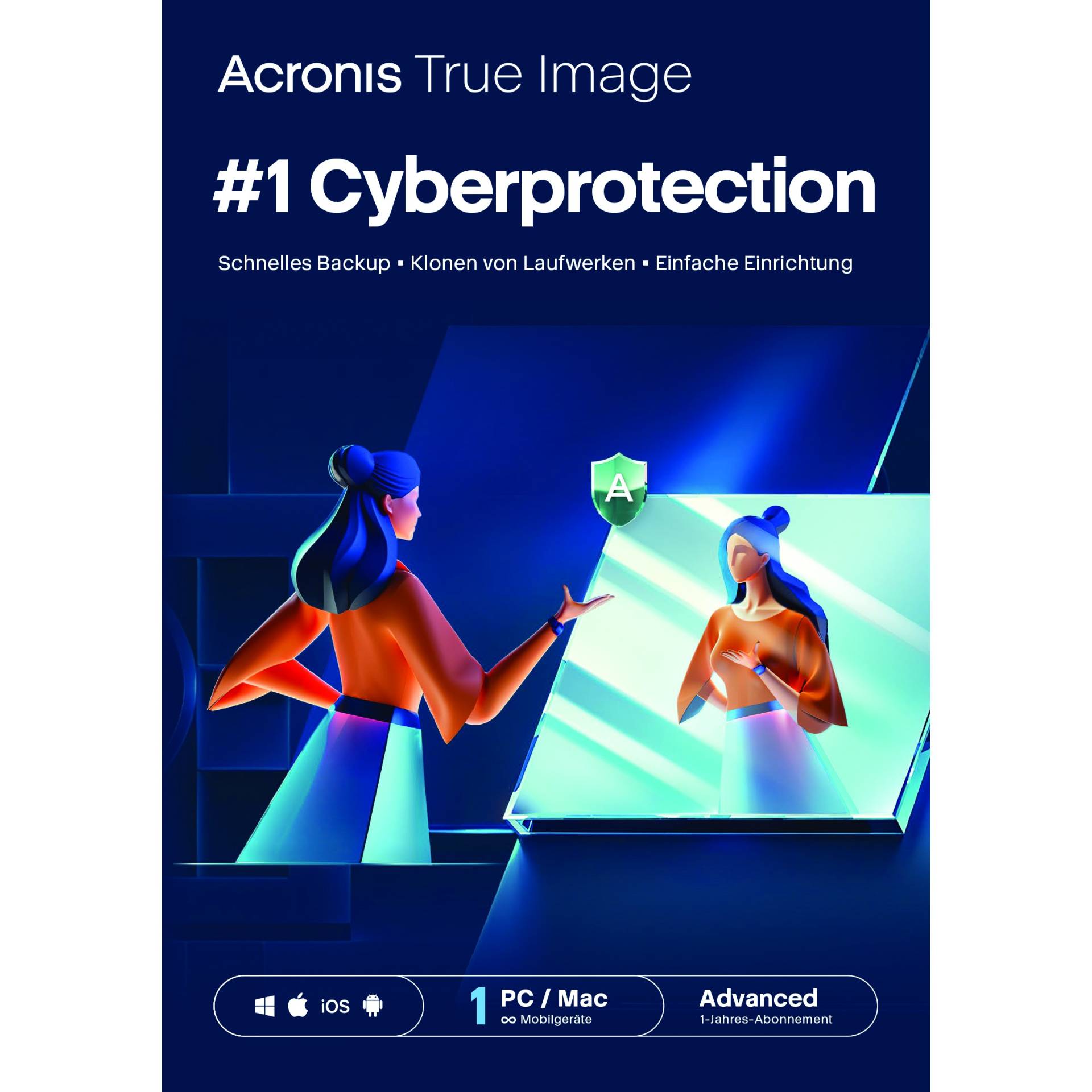 Acronis Cyber Protect Home Office Advanced - 1 Computer + 50 GB Acronis Cloud Storage - 1 year subscription - ESD-DownloadESD Acronis Cyber Protect Home Office Advanced - 1 Computer + 50 GB Acronis Cloud Storage - 1 year subscription - ESD-DownloadESD von Acronis