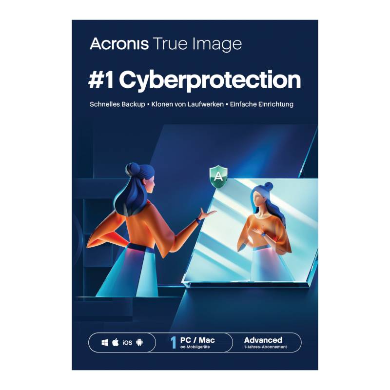 Acronis True Image Advanced + 500 GB Acronis Cloud Storage [1 Gerät - 1 Jahr] von Acronis