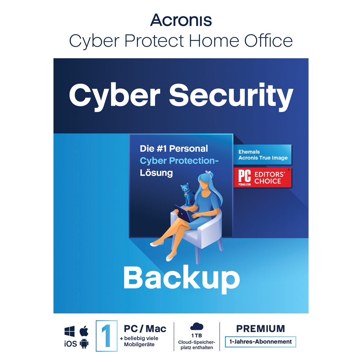 Acronis Cyber Protect Home Office Premium [1 Gerät - 1 Jahr] 1 TB Acronis Cloud Storage [1 Gerät - 1 Jahr] von Acronis