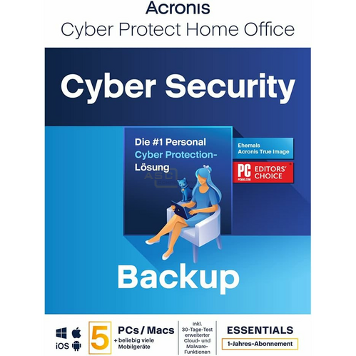 Cyber Protect Home Office Essentials Vollversion ESD   5 Computer 1 Jahr (Download) von Acronis