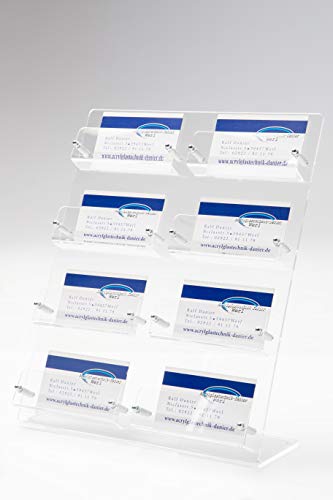 8-Fach Visitenkartenständer aus Acrylglas von Acrylglastechnik Danier
