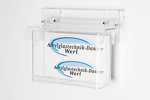 Flyerbox wetterfest mit Deckel DIN A6 Querfomat Prospektbox von Acrylglastechnik Danier