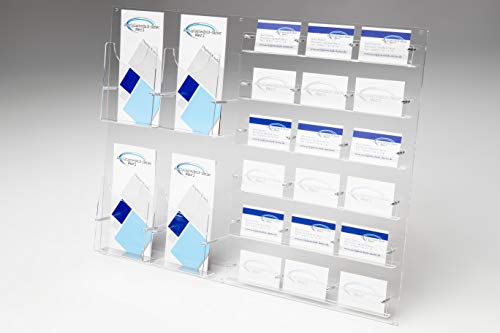 Kombiwandhalter 4xDIN LANG,DIN A6 und 18x Visitenkarten von Acrylglastechnik Danier