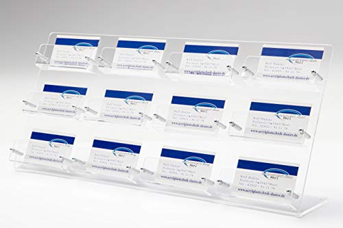 Visitenkarten Ständer Halter 12 Fächer aus Acrylglas Diplay Visitenkarten Ständer Halter 12 Fächer aus Acrylglas Diplay von Acrylglastechnik Danier