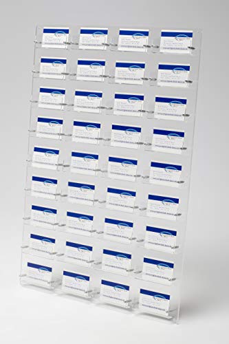 Visitenkartenwandhalter 36 Fächer aus Acrylglas Visitenkarten Halter von Acrylglastechnik Danier