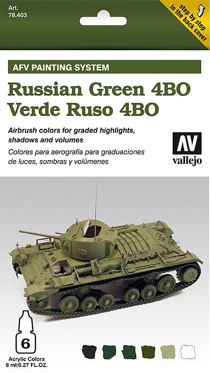 AFV Armour Painting System - Russian Green 4BO von Acrylicos Vallejo