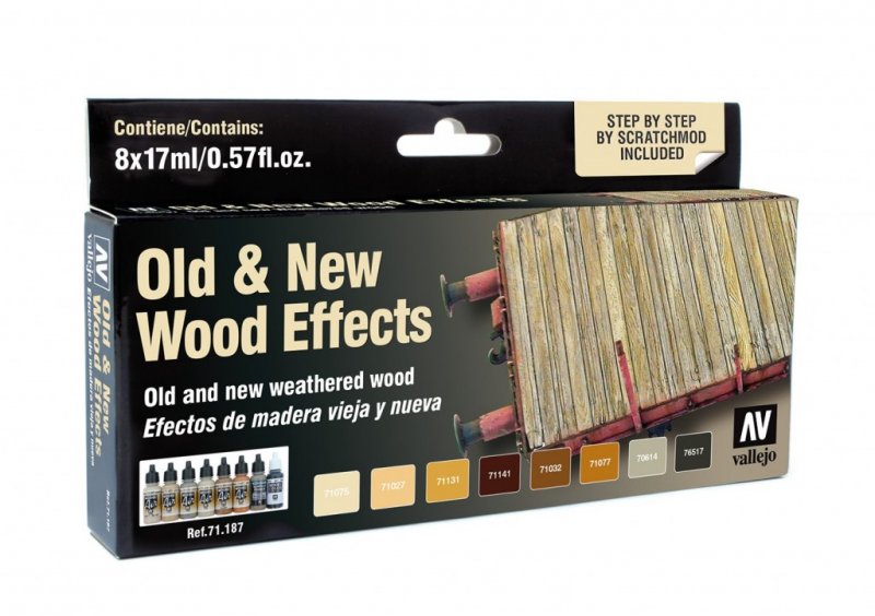 Alt/Neu Effekt Holz - Farbset - 8 x 17 ml Alt/Neu Effekt Holz - Farbset - 8 x 17 ml von Acrylicos Vallejo