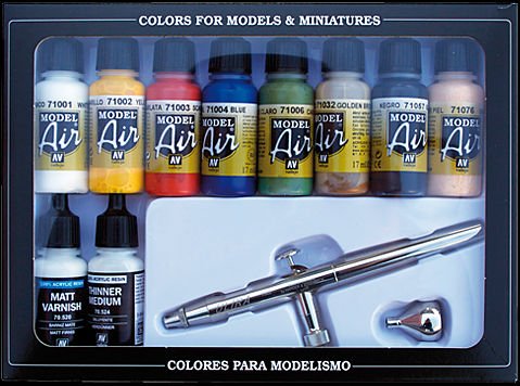 Basic Colors mit Airbrush - Farbset - 10 x 17 ml Basic Colors mit Airbrush - Farbset - 10 x 17 ml von Acrylicos Vallejo