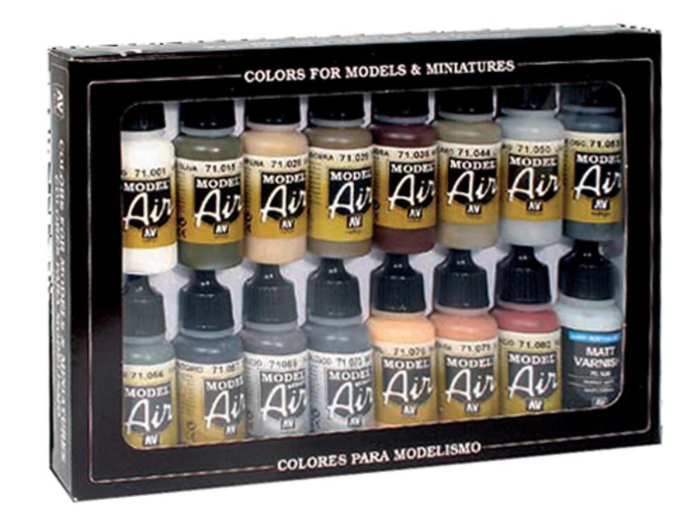 Deutsche Farben, WWII, Europaund Afrika - Farbset - 16 x 17 ml Deutsche Farben, WWII, Europaund Afrika - Farbset - 16 x 17 ml von Acrylicos Vallejo