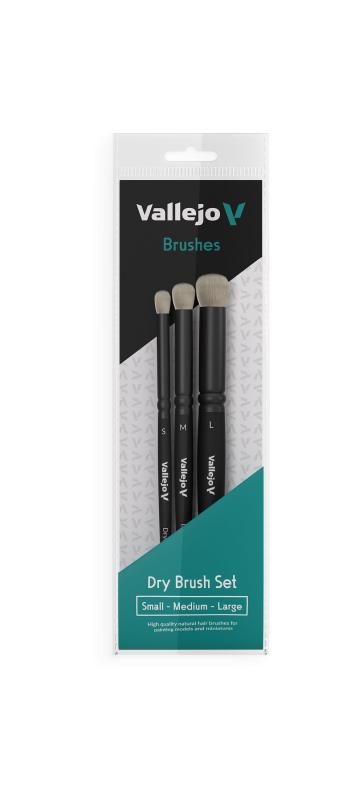 Dry Brush, Set S, M, L von Acrylicos Vallejo