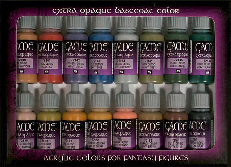 Extra dichte Farben - Farbset - 16 x 17 ml von Acrylicos Vallejo