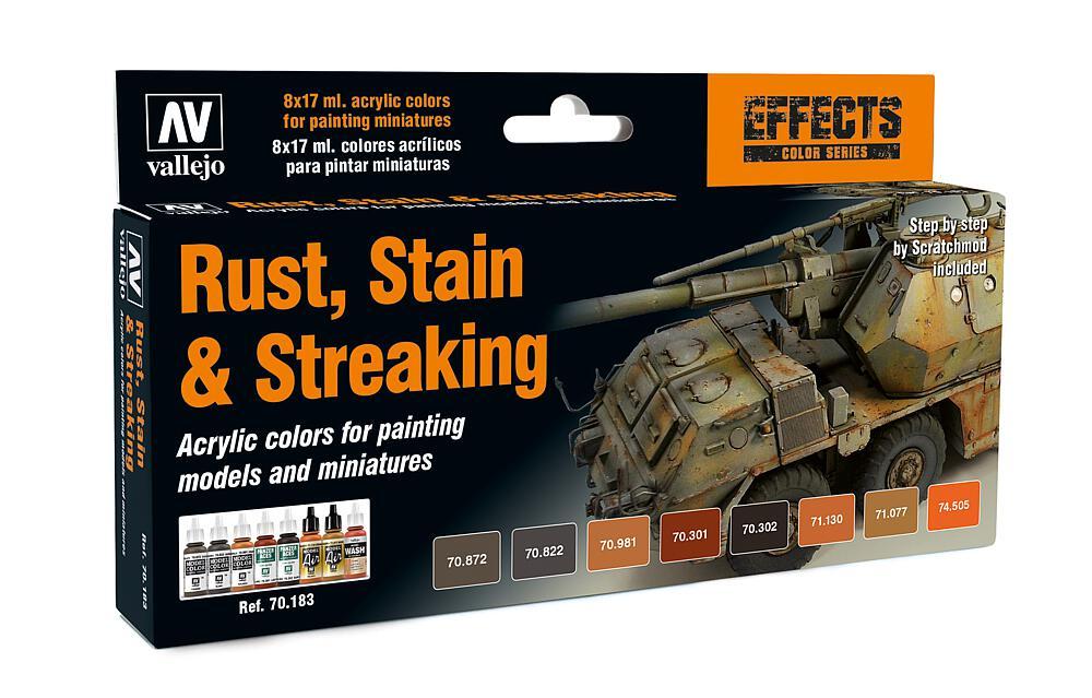 Farbset, Rost & Schmutz, 8x17ml Farbset, Rost & Schmutz, 8x17ml von Acrylicos Vallejo