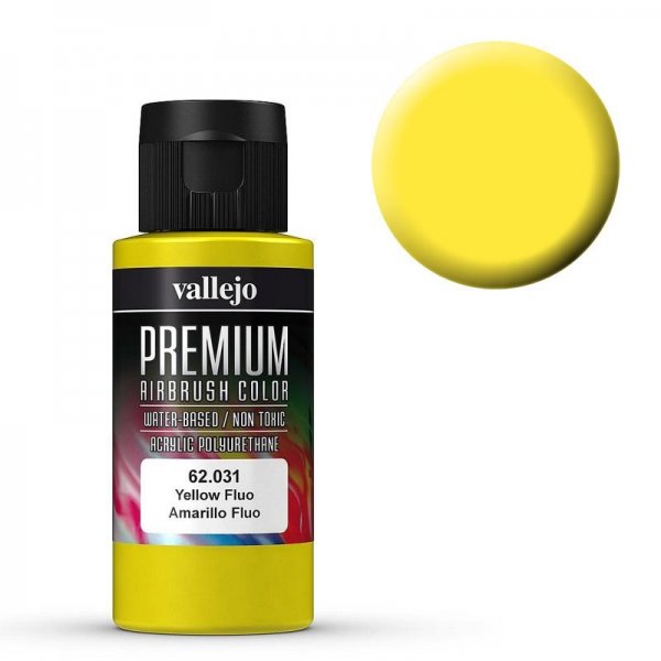 Gelb, Fluoreszierend, 60 ml Gelb, Fluoreszierend, 60 ml von Acrylicos Vallejo