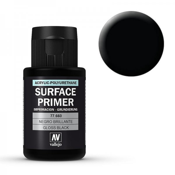 Grundierung, schwarz, glänzend Grundierung, schwarz, glänzend von Acrylicos Vallejo