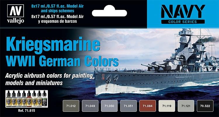 Kriegsmarine WWII - Farbset von Acrylicos Vallejo