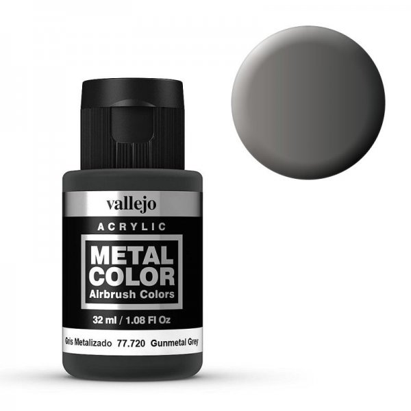 Metal Color 720 - Waffen Grau, 32 ml von Acrylicos Vallejo