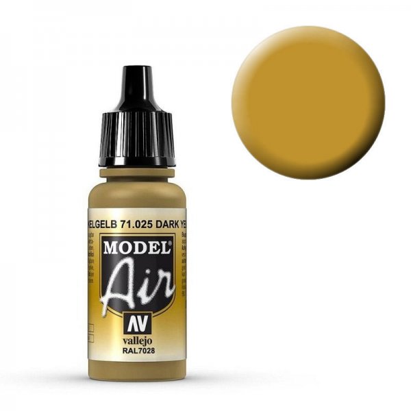 Model Air - Dunkelgelb (Dark Yellow) - 17 ml von Acrylicos Vallejo