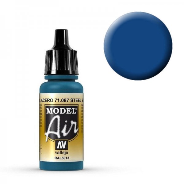 Model Air - Stahlblau (Dark Sea Blue) - 17 ml von Acrylicos Vallejo