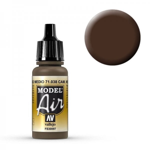 Model Air - Tarnfarbe Mittelbraun (Cam. Medium Brown) - 17 ml von Acrylicos Vallejo