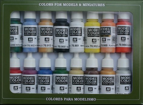 Model Color Set Basic Colors U.S.A. (16) von Acrylicos Vallejo