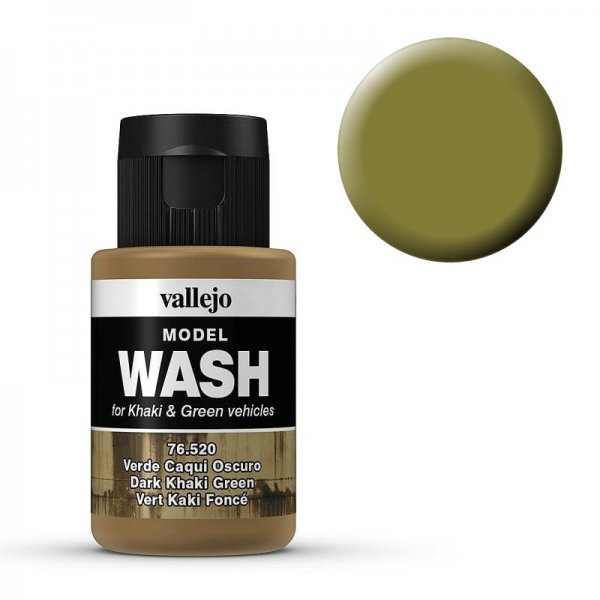 Model Wash 520 - Dark Khaki Green von Acrylicos Vallejo