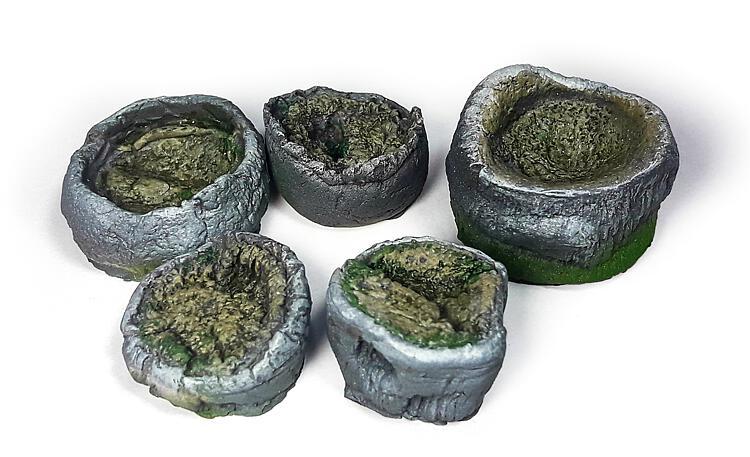 Palmstümpfe, 5 Stück von Acrylicos Vallejo