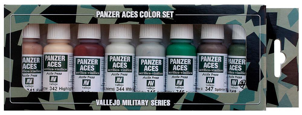 Panzer Aces Set No6 (8 Farben) (Skintones, Splinter Camo) von Acrylicos Vallejo