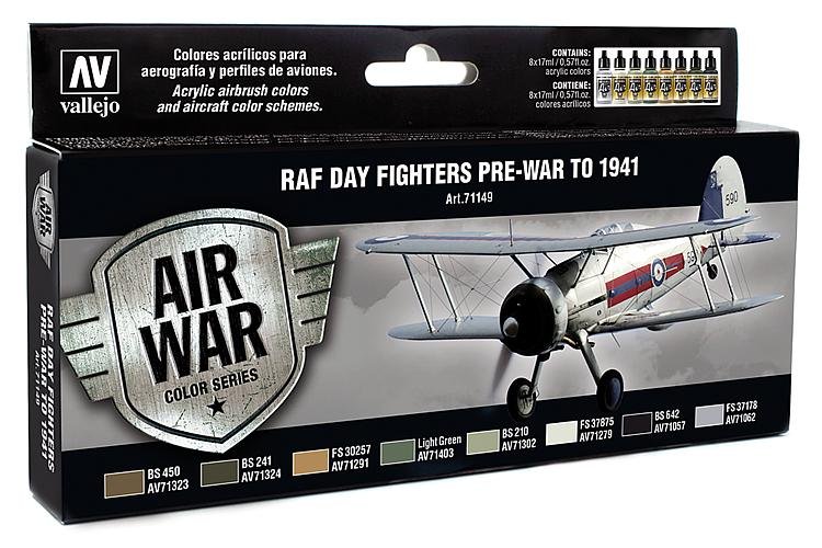 RAF Tagjäger - Air War - Farbset - 8 x 17 ml von Acrylicos Vallejo