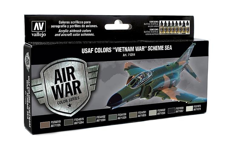 USAF Vietnam-Krieg, Schema SEA - Farbset - 8 x 17 ml USAF Vietnam-Krieg, Schema SEA - Farbset - 8 x 17 ml von Acrylicos Vallejo