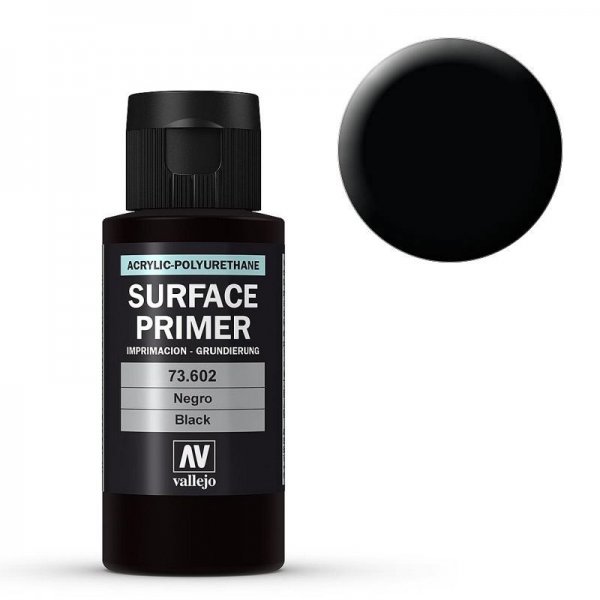 Vallejo Primer Black Acrylic-Polyurethane (200ml) von Acrylicos Vallejo