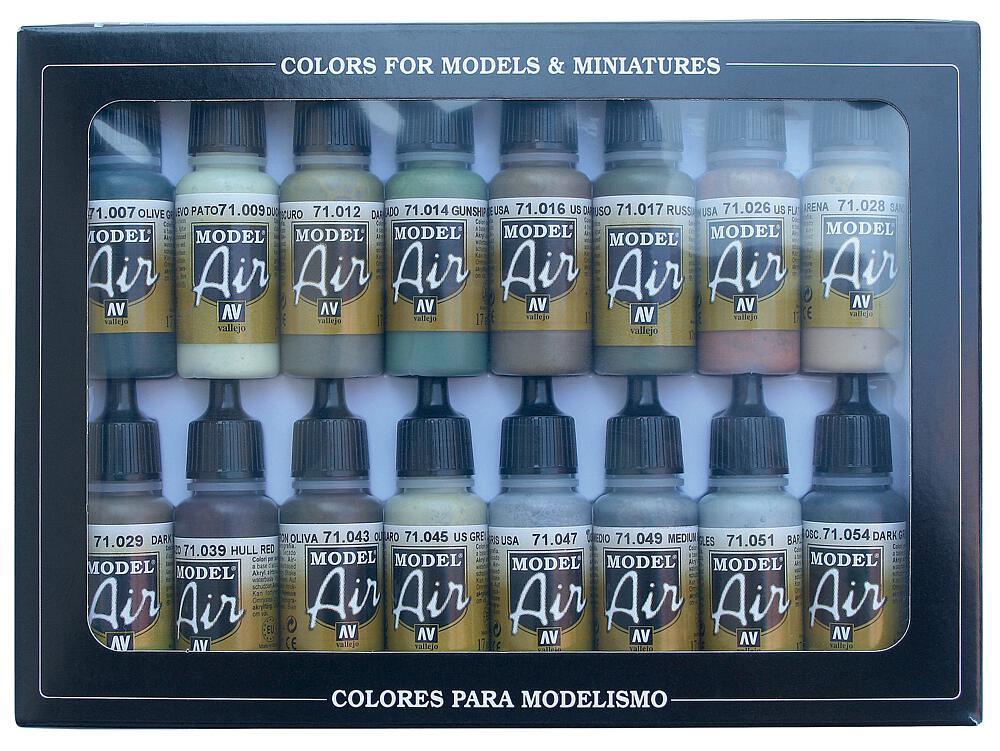 WWII Alliierte - Farbset von Acrylicos Vallejo