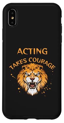 Schauspieldesign, Schauspielerei braucht Mut, Löwe Hülle für iPhone XS Max von Acting Stuff