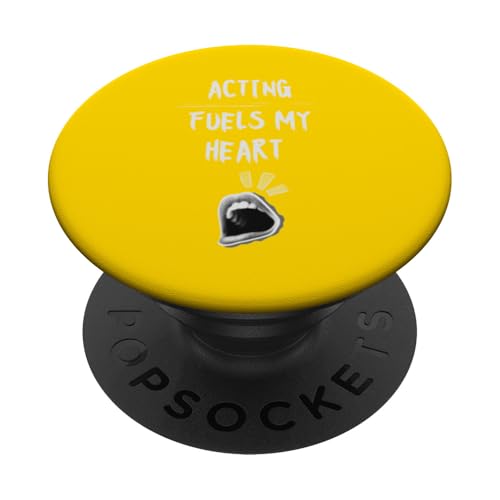 Schauspielerei treibt mein Herz an PopSockets Klebender PopGrip von Acting Stuff