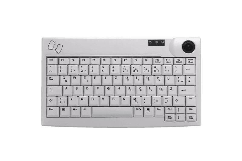 Active Key AK-440-TU Tastatur mit Trackball - QWERTZ Deutsch - Weiß von Active Key
