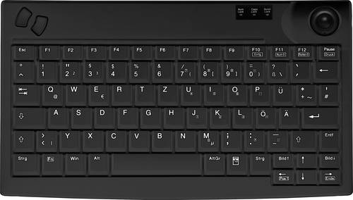 Active Key AK-440 USB Tastatur US-Englisch, QWERTY, Windows® Schwarz Integrierter Trackball von Active Key