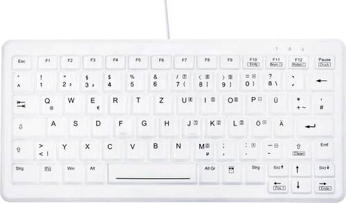Active Key AK-C4110F Medical Key USB Hygiene-Tastatur Deutsch, QWERTZ Weiß Silikonmembran, Geeignet von Active Key