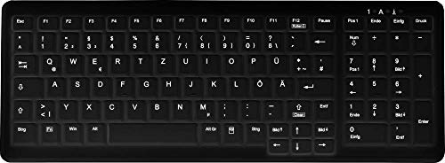 Active Key AK-C7000F-U1-B/GE USB Hygiene-Tastatur Deutsch, QWERTZ, Windows® Schwarz Geeignet f. WIS von Active Key