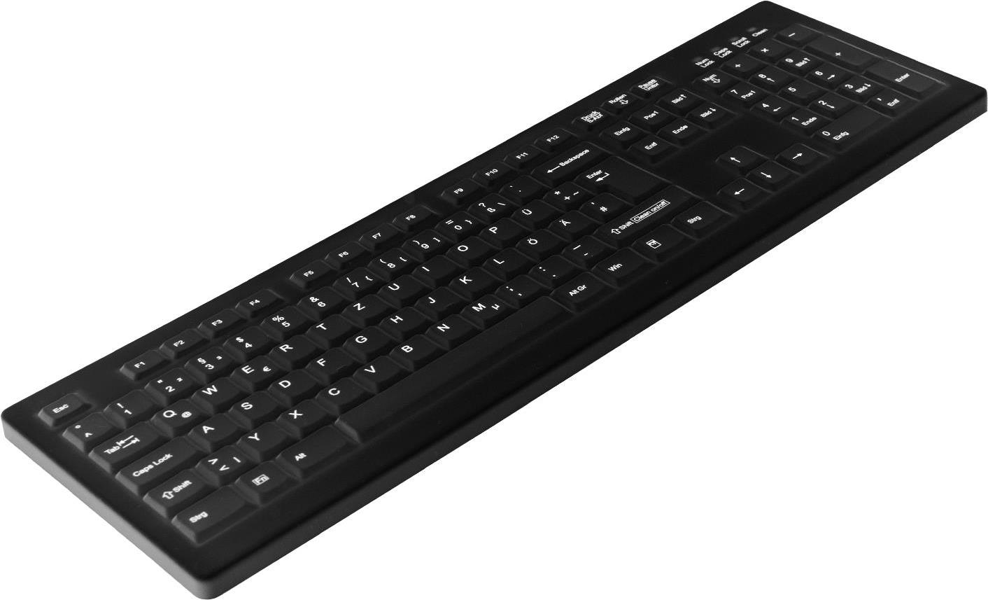 Active Key AK-C8100 Tastatur USB QWERTZ Deutsch Schwarz (AK-C8100F-UVS-B/GE) von Active Key