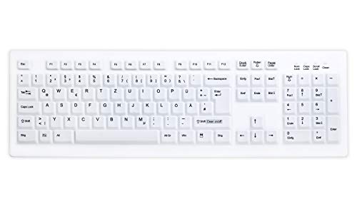 Active Key AK-C8100F-U1-W/GE Kompakte Hygiene Tastatur, USB Weiß Active Key AK-C8100F-U1-W/GE Kompakte Hygiene Tastatur, USB Weiß von Active Key
