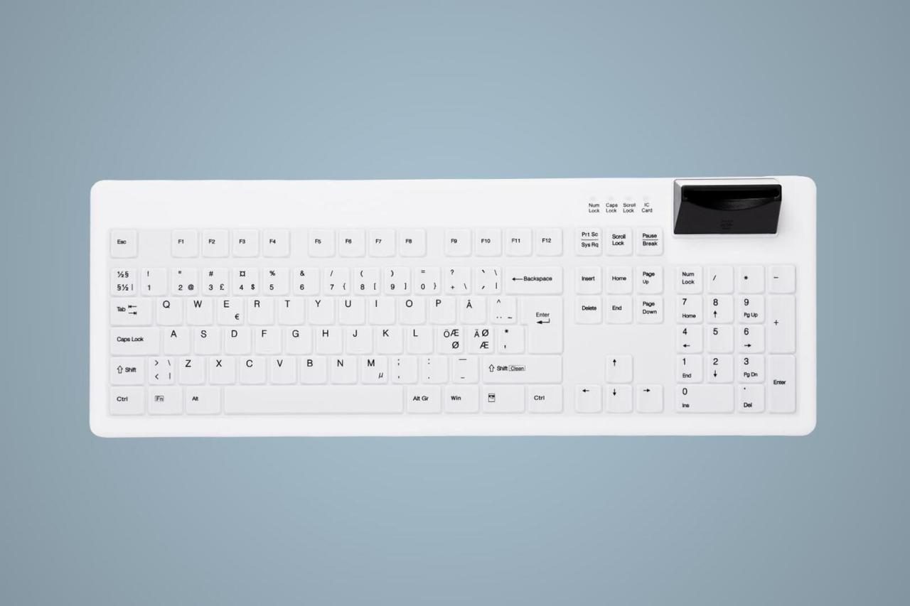 Active Key AK-C8200 Hygiene Tastatur mit Smart ID Card Reader - Deutsch - Weiß Active Key AK-C8200 Hygiene Tastatur mit Smart ID Card Reader - Deutsch - Weiß von Active Key