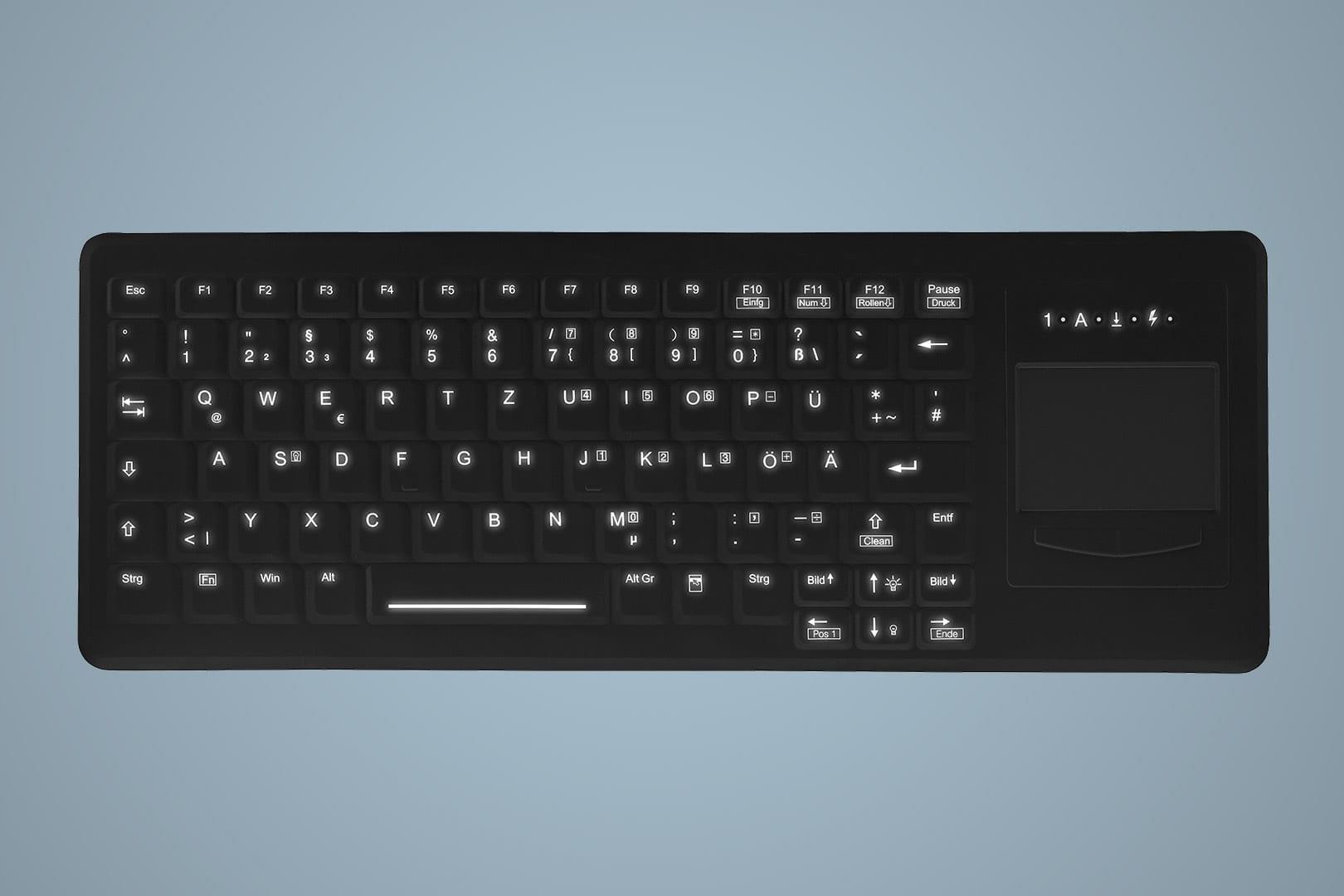 Active Key AK-CB4400 Tastatur USB US Englisch Schwarz (AK-CB4400F-GUS-B/US) von Active Key