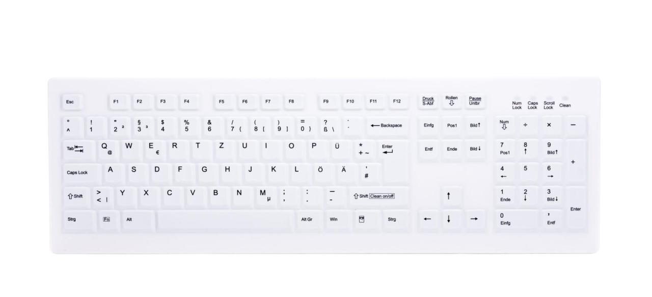 Active Key MedicalKey AK-C8100 kabellose Tastatur - QWERTZ Deutsch - Weiß Active Key MedicalKey AK-C8100 kabellose Tastatur - QWERTZ Deutsch - Weiß von Active Key