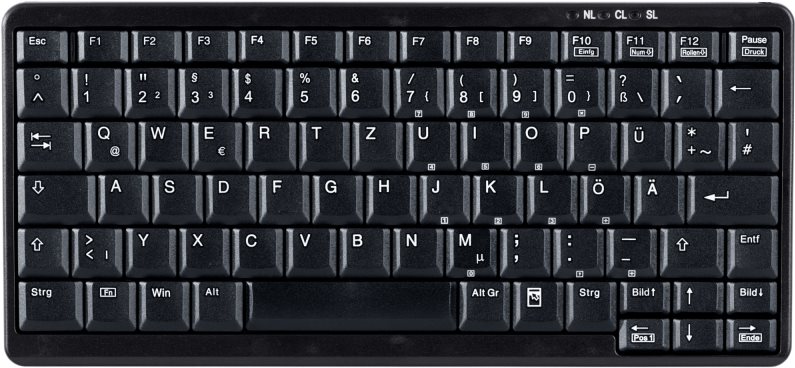 Tast Active Key AK-4100 Mini Tastatur USB schwarz (DE) (AK-4100-U-B/GE) von Active Key